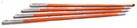 Steel Reinforced Fiberglass Poles With Threaded Ends