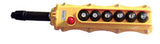 Pendant Control Box 7-8 Button Long Yellow